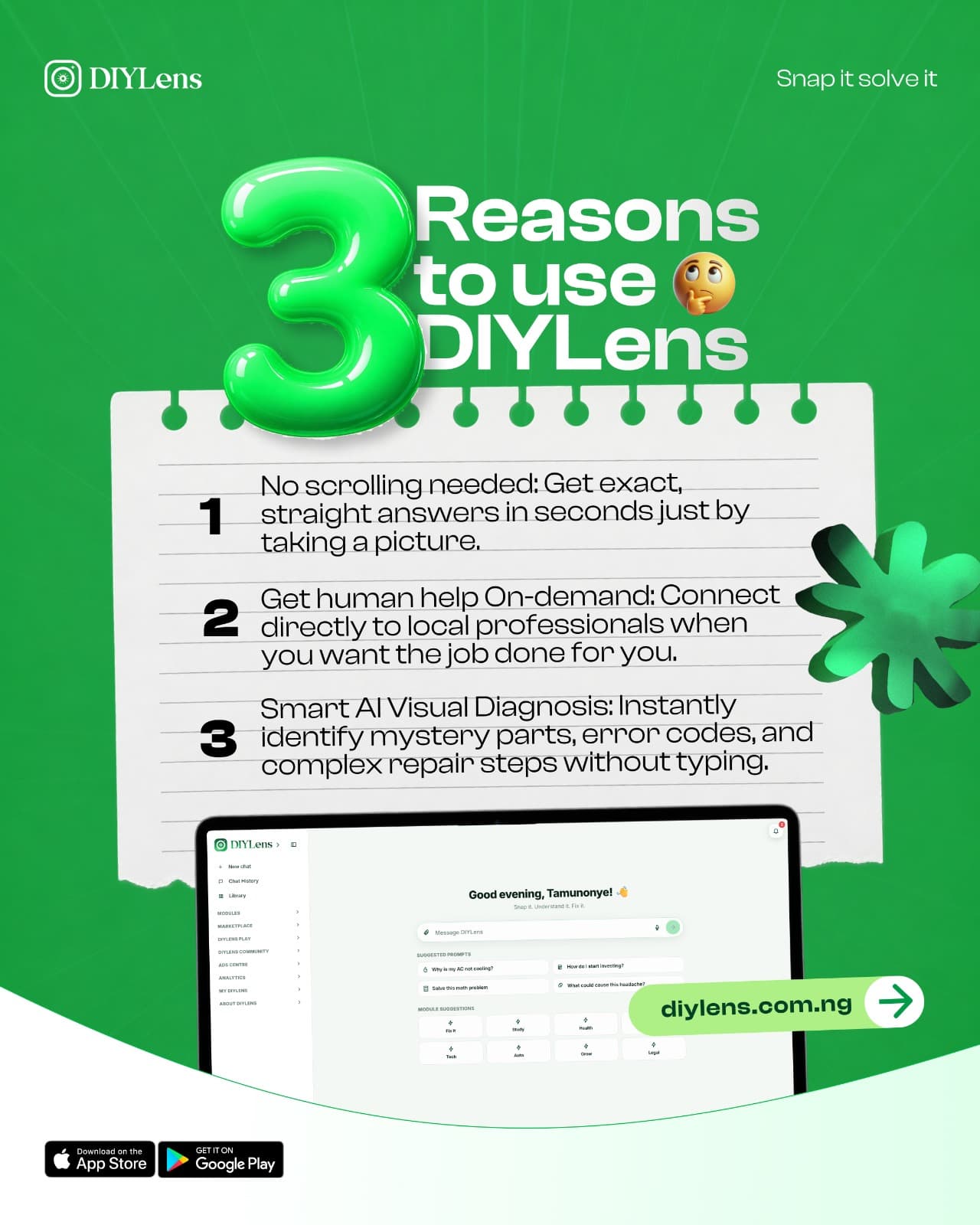 DIYLens - Ask AI, Fix It.